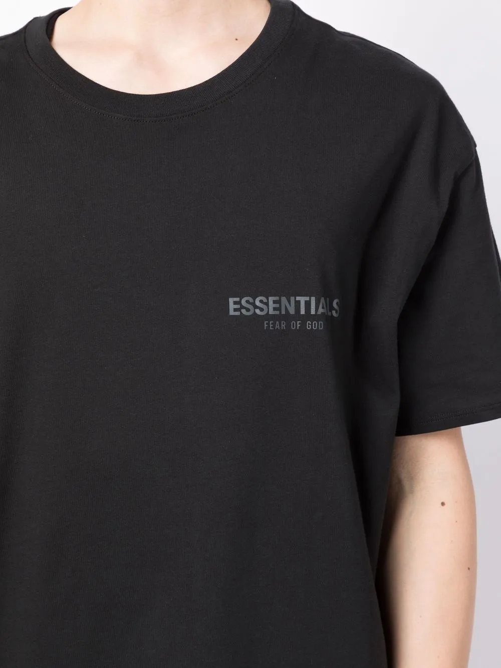 FEAR OF GOD ESSENTIALS Essentials logo-print T-shirt | Black