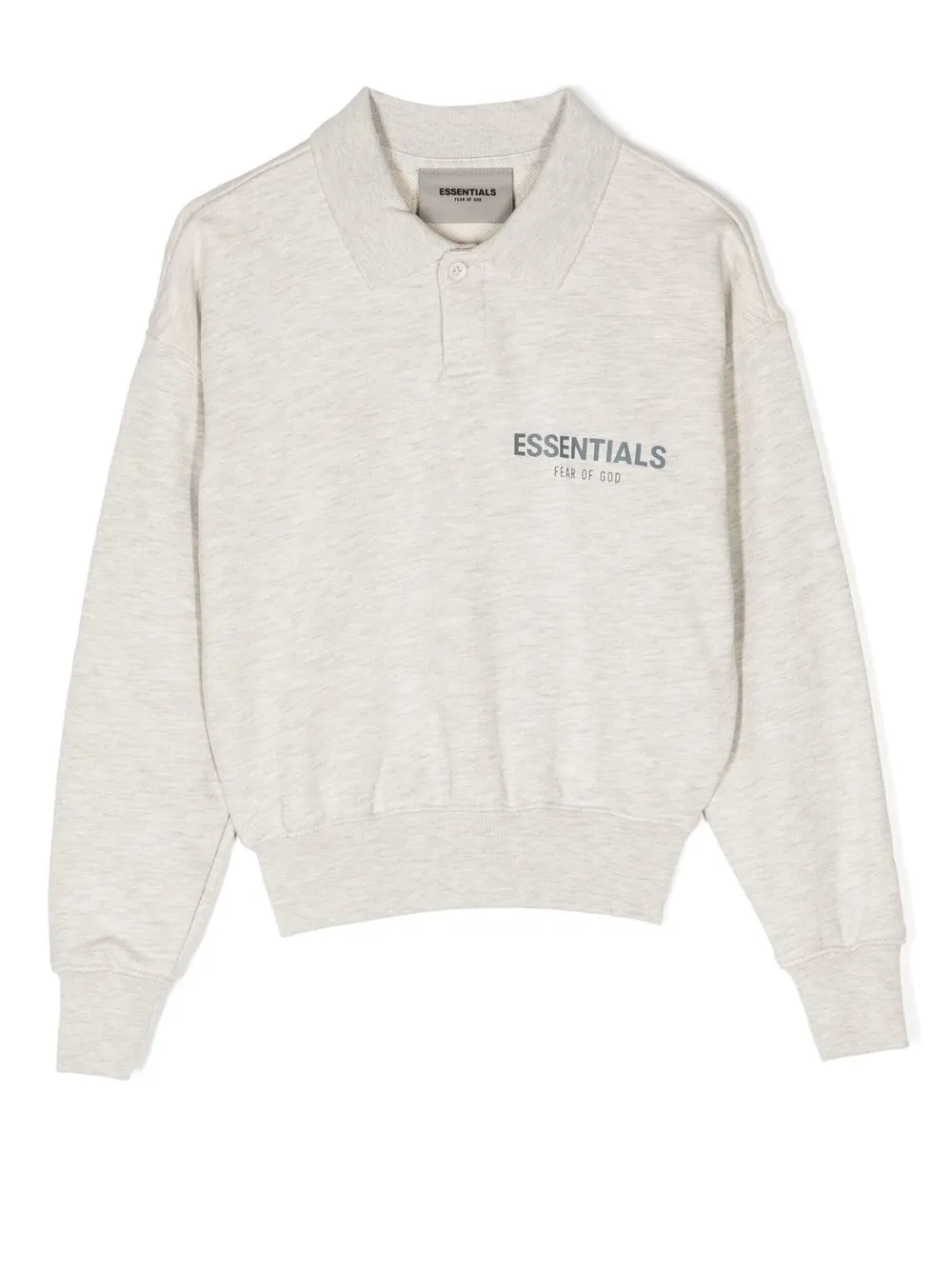 

FEAR OF GOD ESSENTIALS logo-print collared sweatshirt - Grey