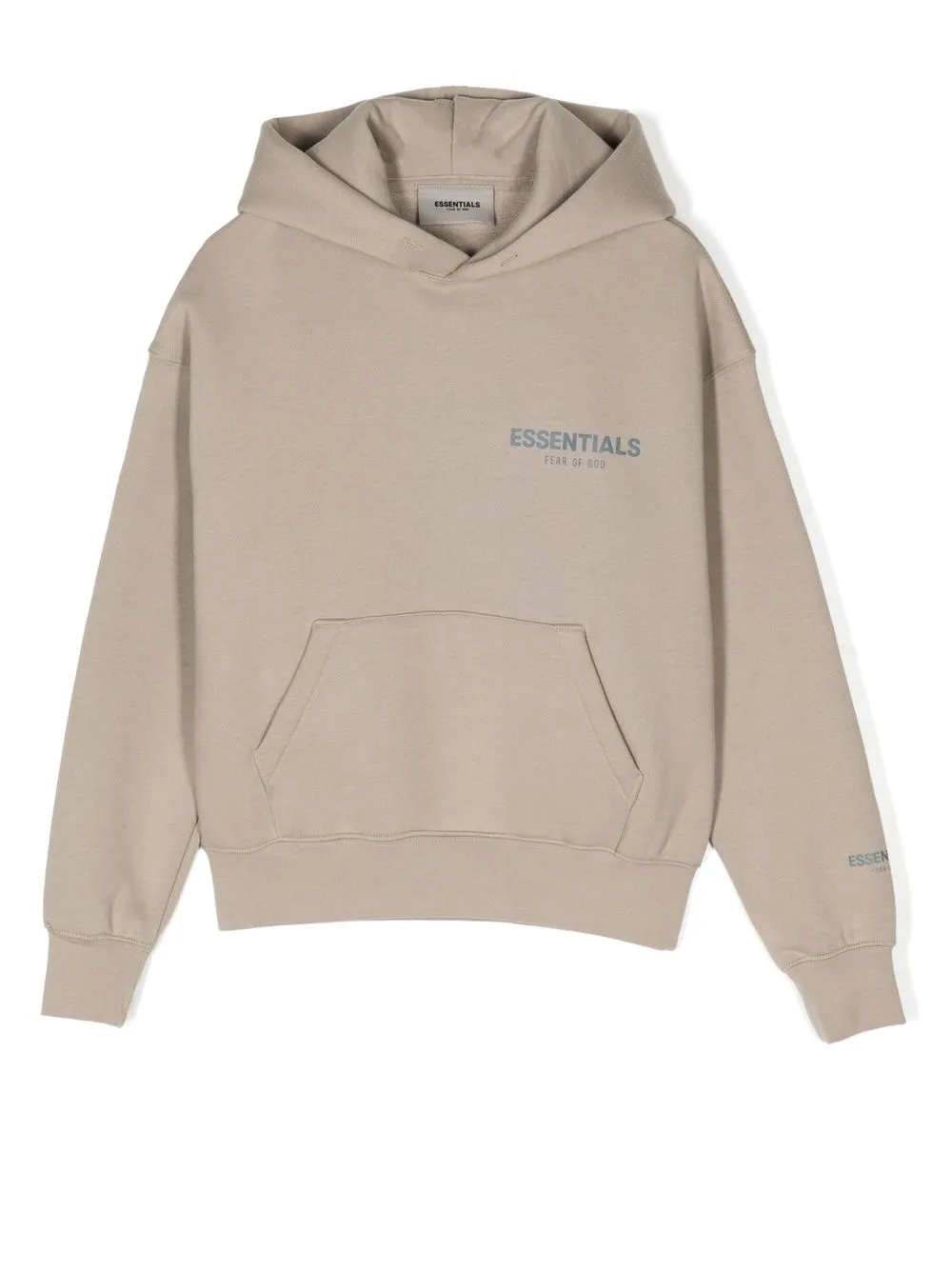 

FEAR OF GOD ESSENTIALS logo-print cotton-blend hoodie - Brown