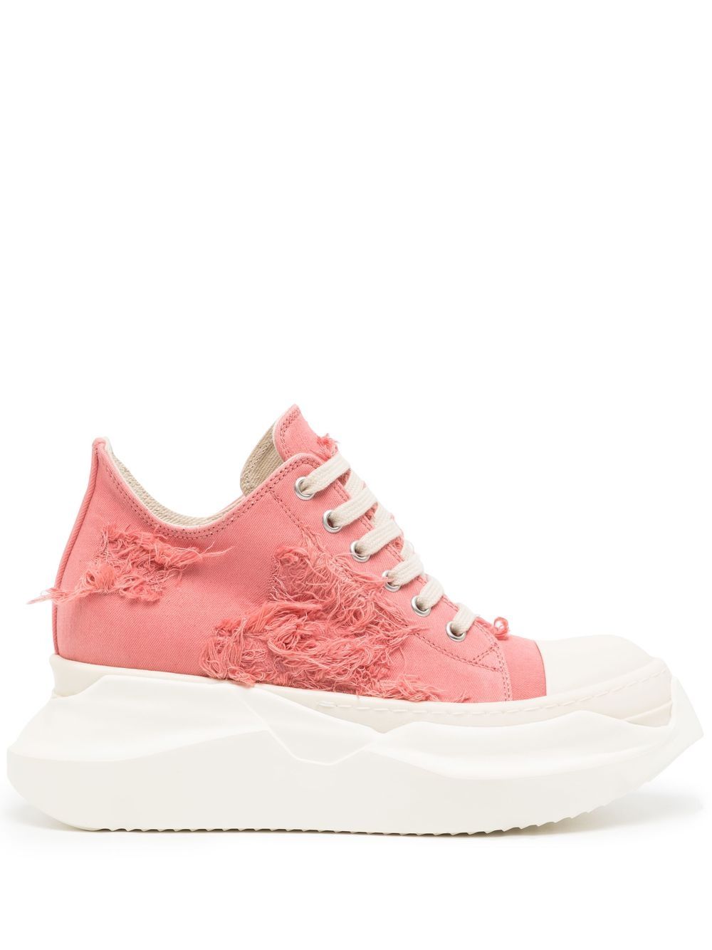 Rick Owens Drkshdw Distressed-effect Platform Sneakers In Pink | ModeSens