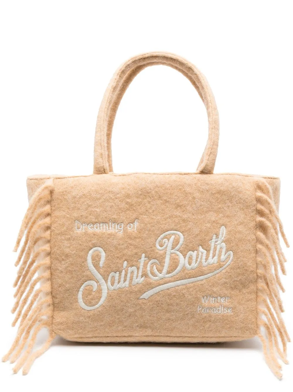 

MC2 Saint Barth embroidered-logo tote bag - Neutrals