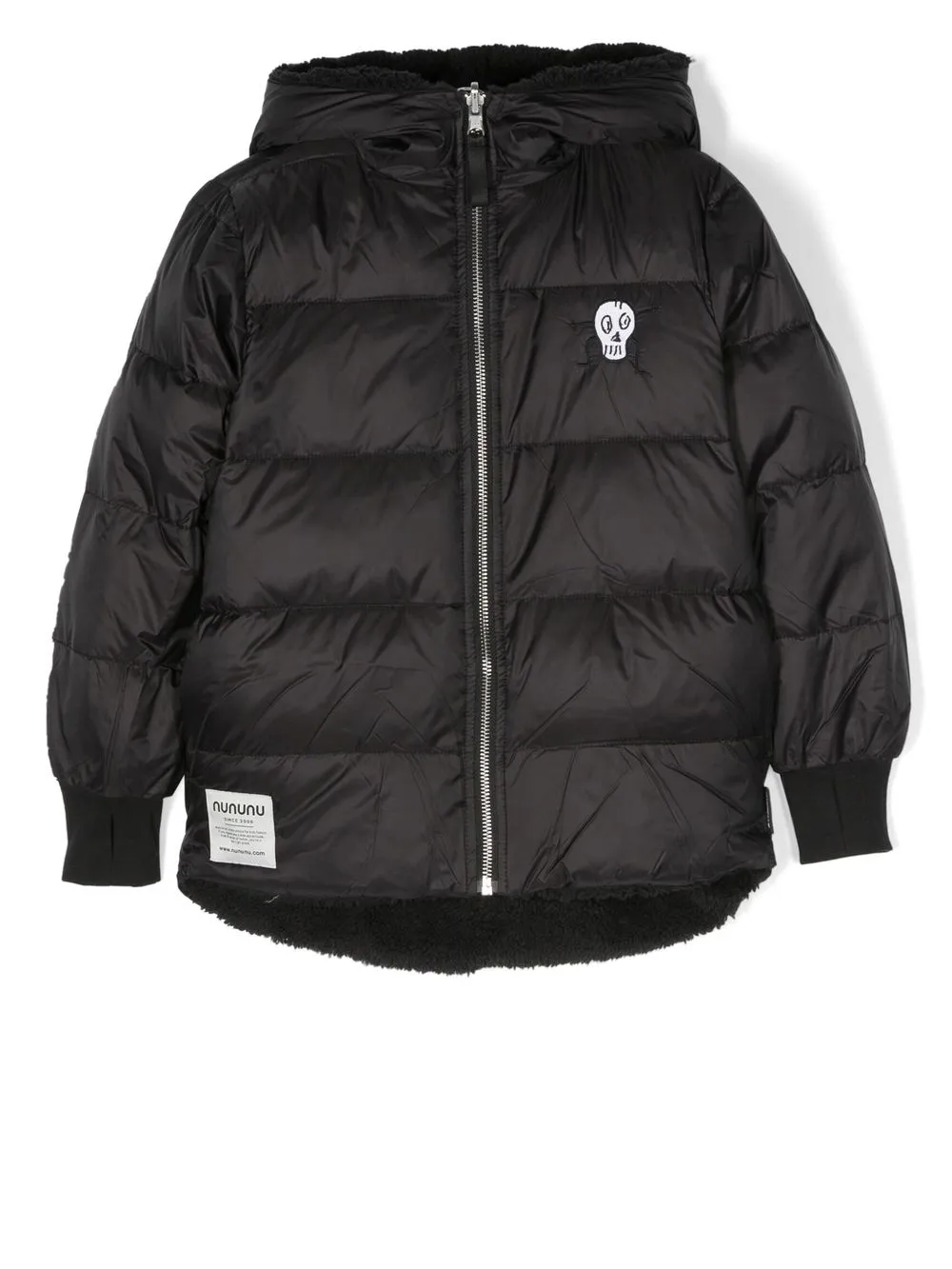

Nununu embroidered-motif puffer jacket - Black