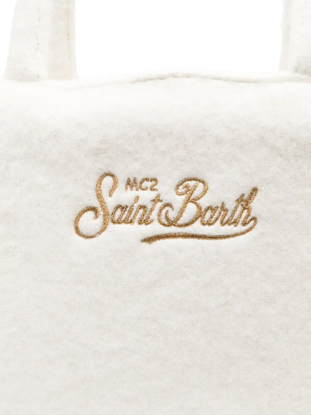 MC2 SAINT BARTH LOGO刺绣羊毛托特包