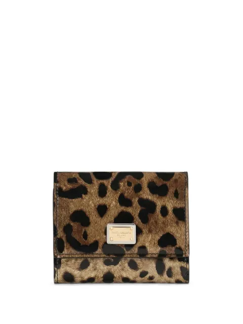 Dolce & Gabbana leopard-print leather wallet