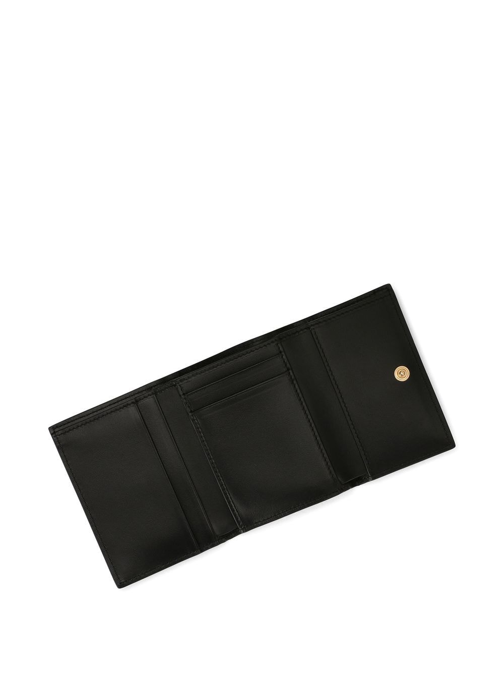 Shop Dolce & Gabbana Leopard-print Leather Wallet In Brown