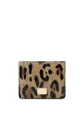 Dolce & Gabbana leopard-print leather wallet - Brown