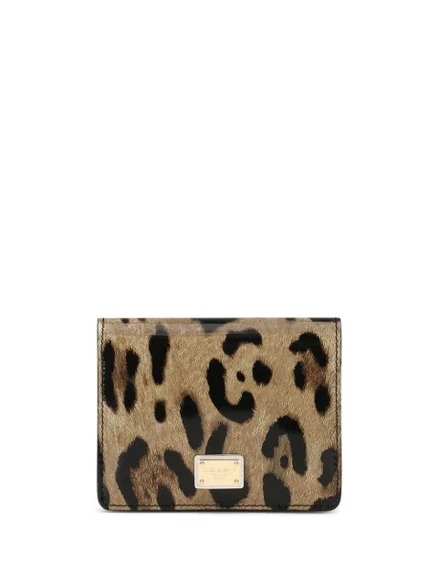 Dolce & Gabbana leopard-print leather wallet