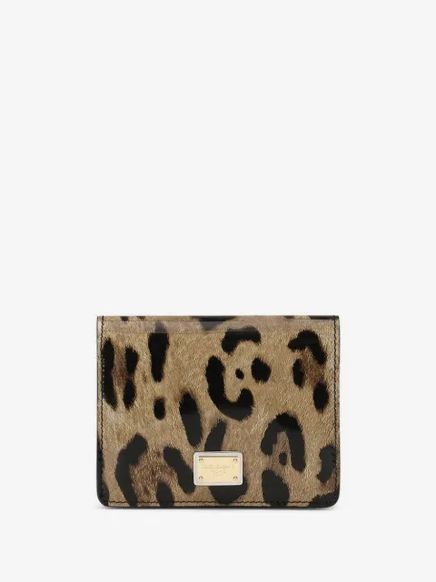 Dolce & Gabbana leopard-print leather wallet