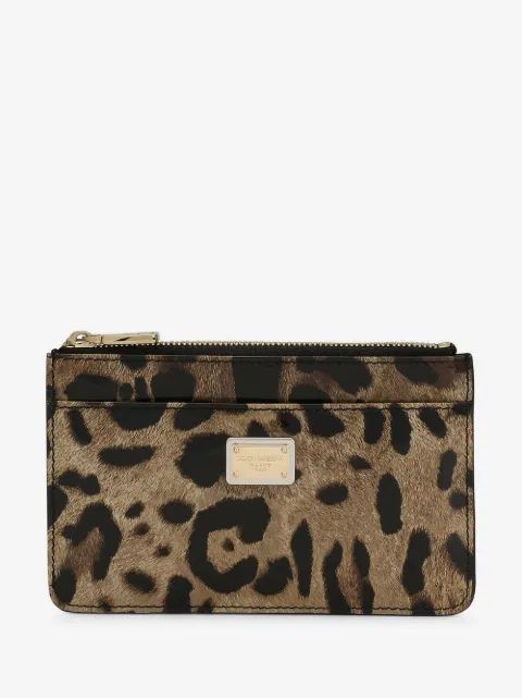 Dolce & Gabbana Portacarte leopardato
