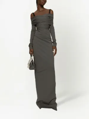 chinese dress ladies JENDUE Siena Denim Maxi Dress
