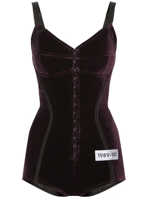 Body en velours KIM DOLCE&GABBANA - Dolce & Gabbana - Modalova