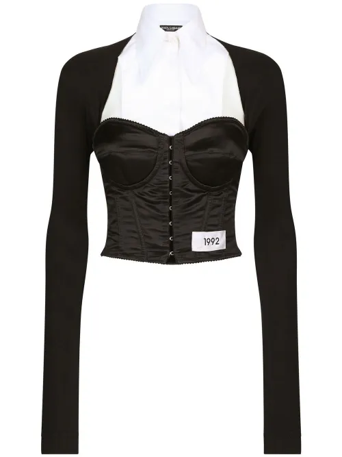 Haut-corset à design superposé - Dolce & Gabbana - Modalova