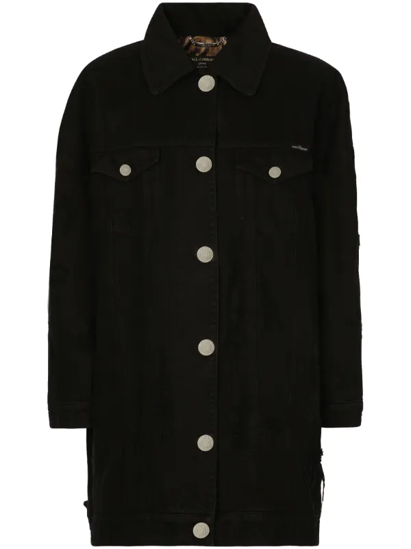 Dolce & Gabbana ロングライン デニムジャケット | ブラック | FARFETCH JP