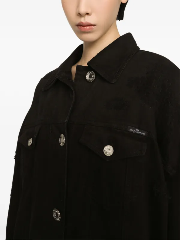 Dolce & Gabbana ロングライン デニムジャケット | ブラック