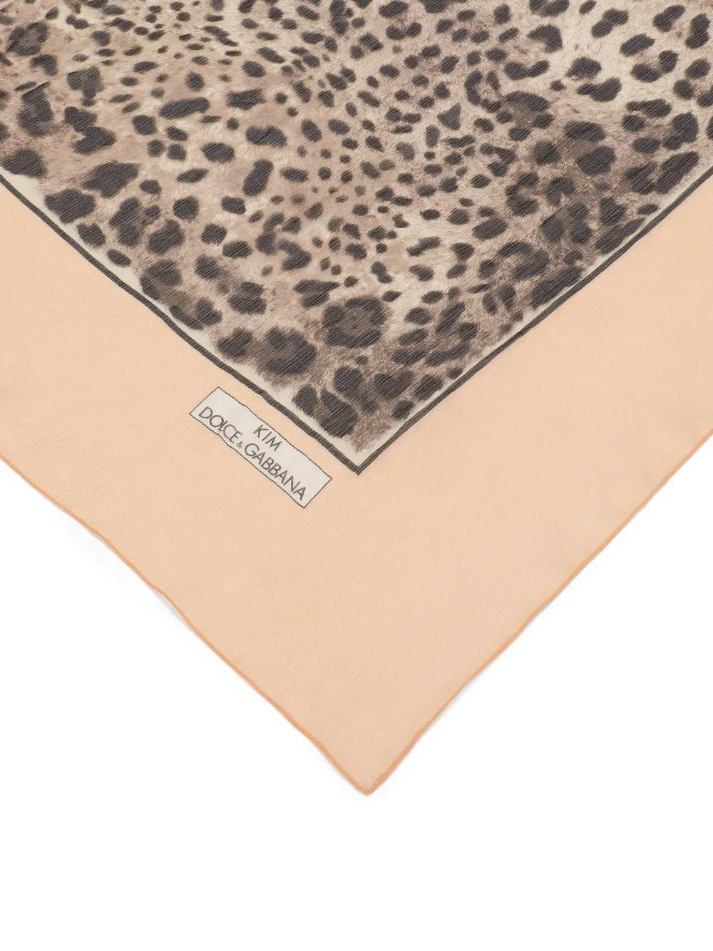 Dolce & Gabbana Lenço KIM DOLCE&GABBANA De Seda Animal Print