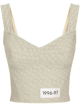 dolce and gabbana floral bustier top