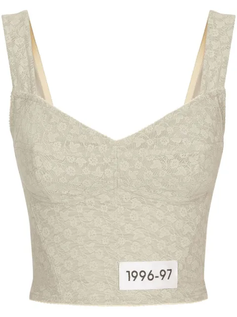 Dolce & Gabbana - KIM DOLCE&GABBANA floral-lace cropped bodice top