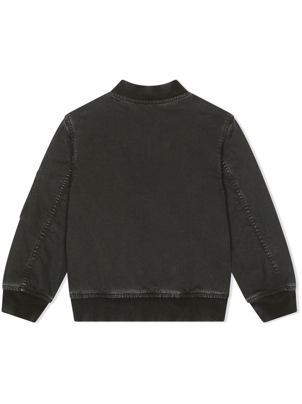 Shop Dolce & Gabbana Garment-dyed Bomber Jacket In Black