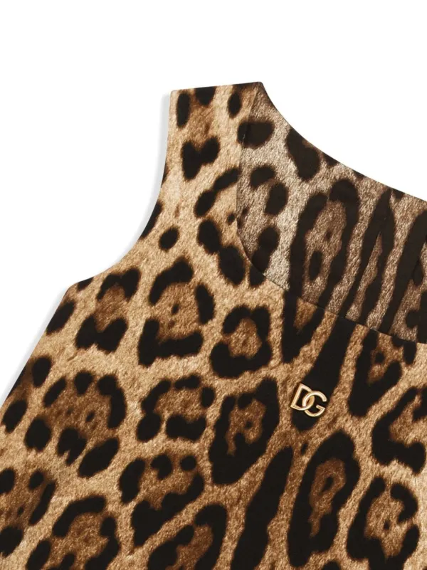 Leopard print 2024 vest dress