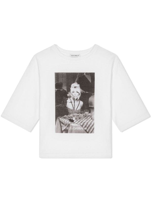 Dolce & Gabbana Kids Kim-print Cotton T-shirt - Farfetch