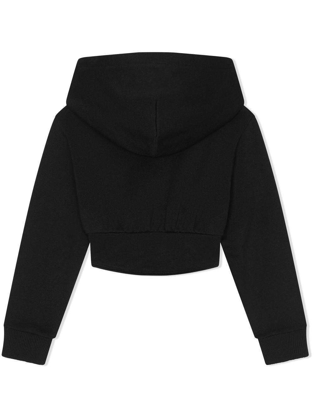 Dolce & Gabbana Kids Hoodie met logoplakkaat - Zwart