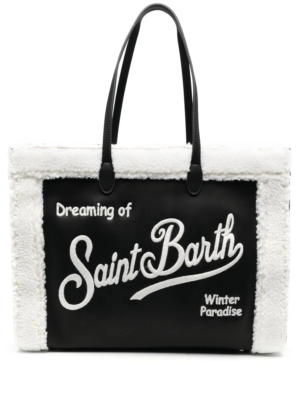 

MC2 Saint Barth Kids embroidered-logo tote bag - Black