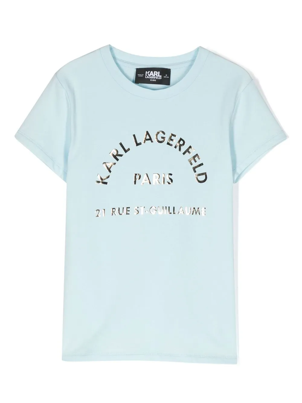 

Karl Lagerfeld Kids logo-print short-sleeved T-shirt - Blue