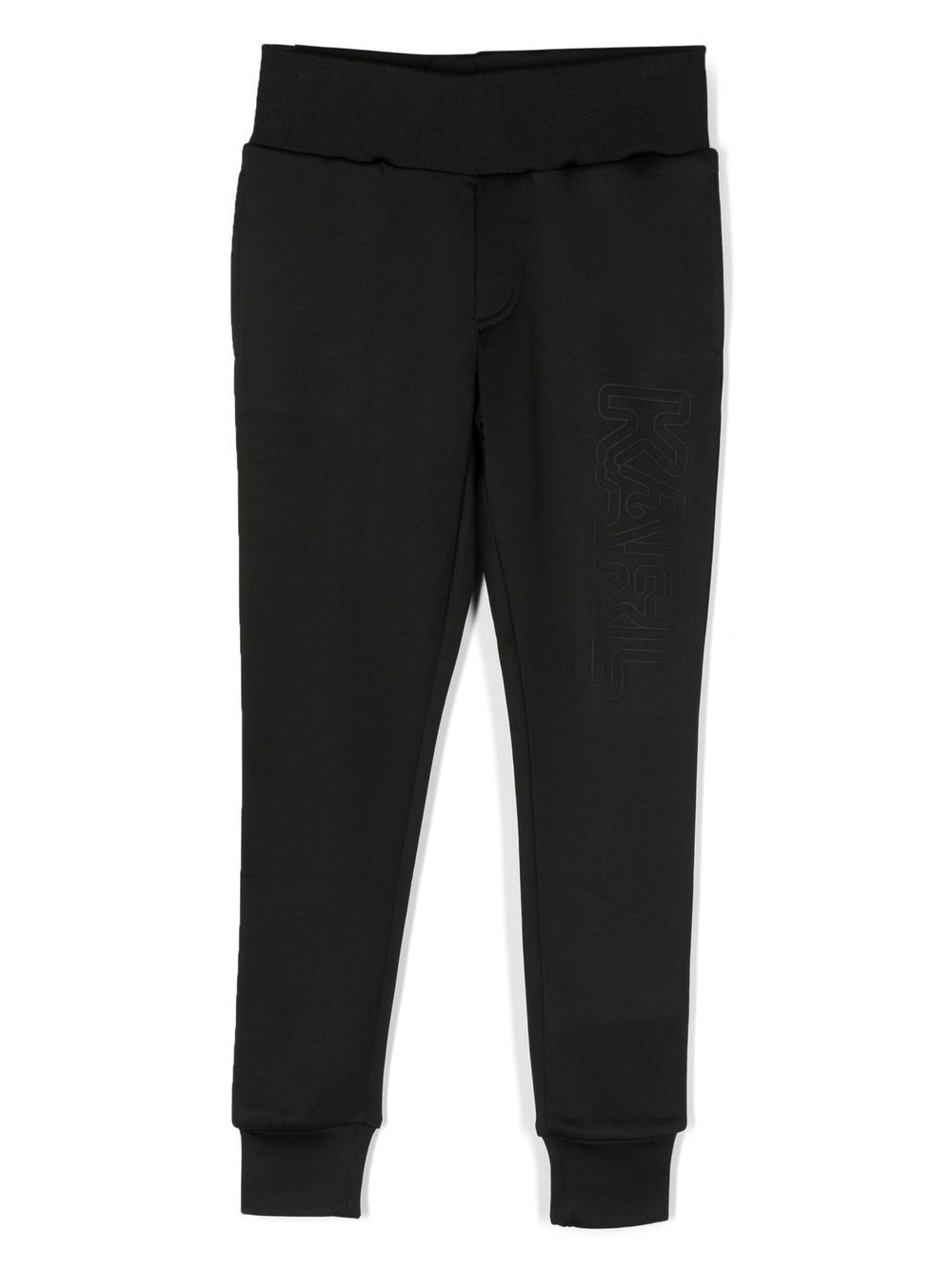 

Karl Lagerfeld Kids logo-print stretch track pants - Black