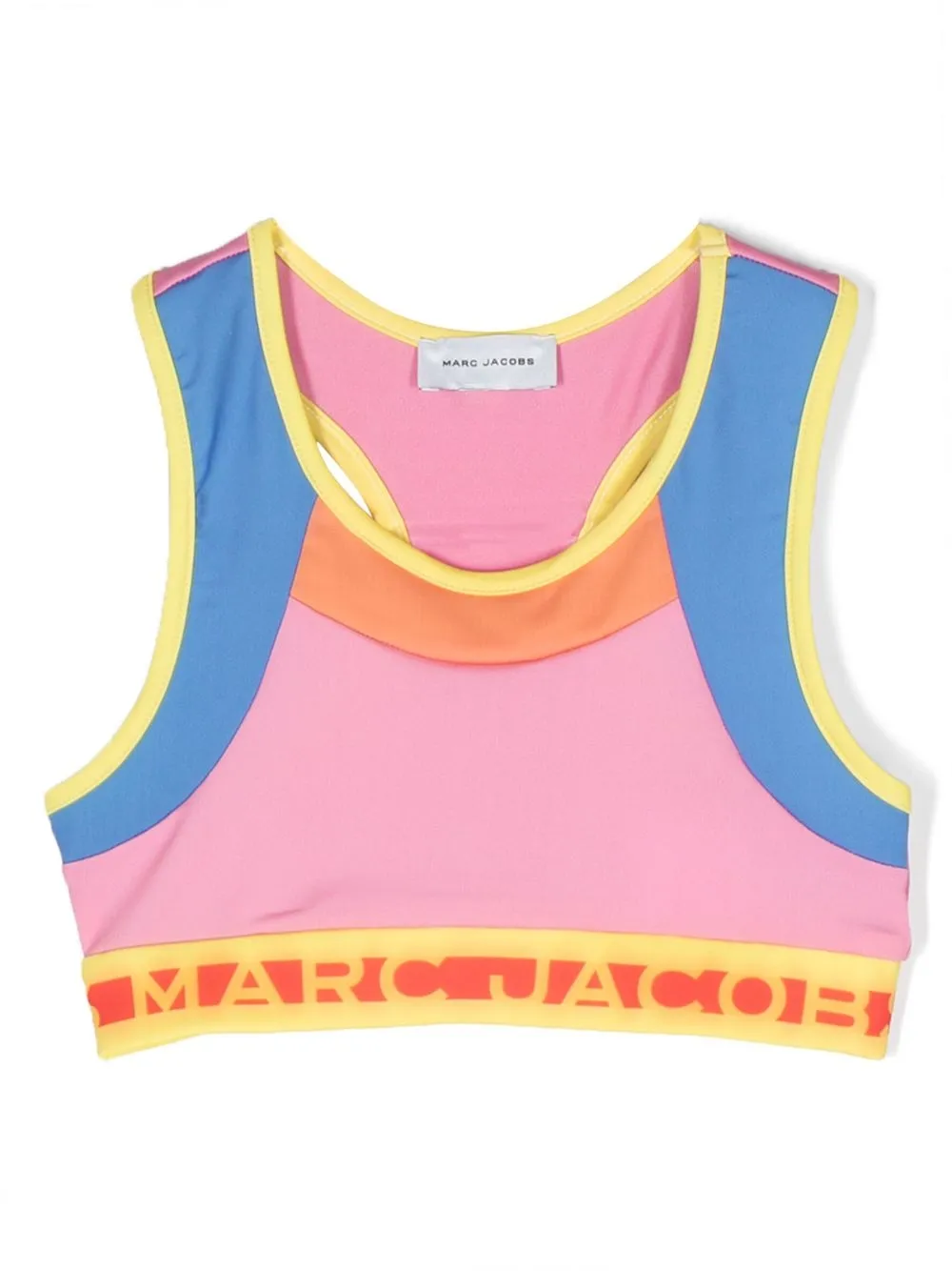 

Marc Jacobs Kids camiseta corta con diseño color block - Rosado