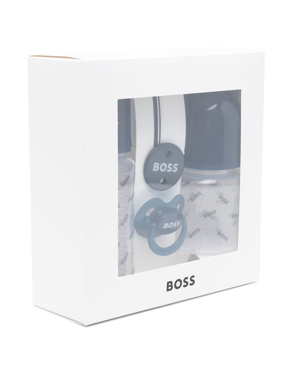 BOSS Kidswear Flessenset met logoprint - Blauw