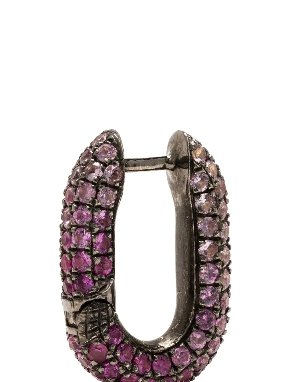 Selim Mouzannar Saphire Link Earrings In Pink