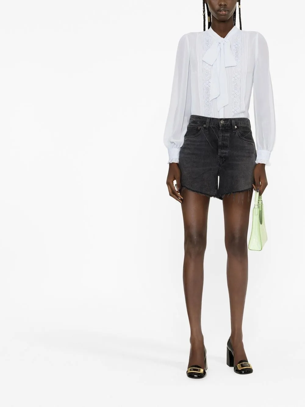 Self-Portrait Chiffon blouse - Blauw