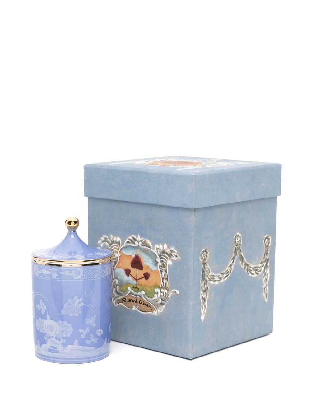 Shop Ginori 1735 Oriente Italiano Scented Candle In Blue