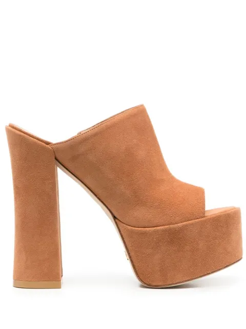 stuart weitzman 露趾高跟穆勒鞋