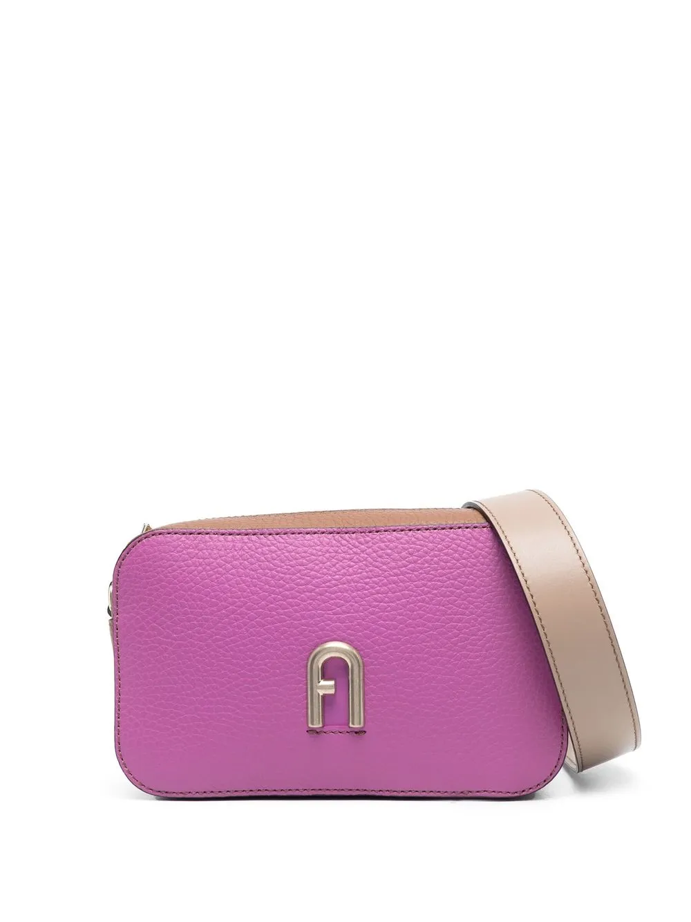 

Furla logo-plaque crossbody bag - Pink