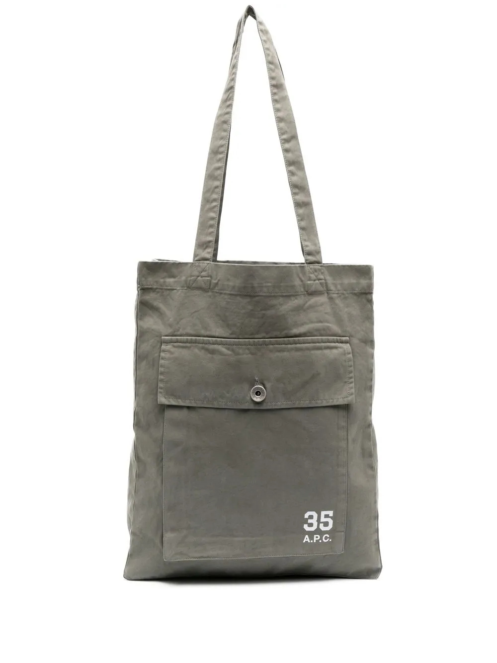 

A.P.C. Respect cotton tote bag - Grey