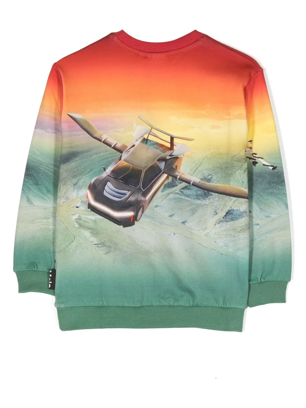 Molo Sweater met grafische print - Groen