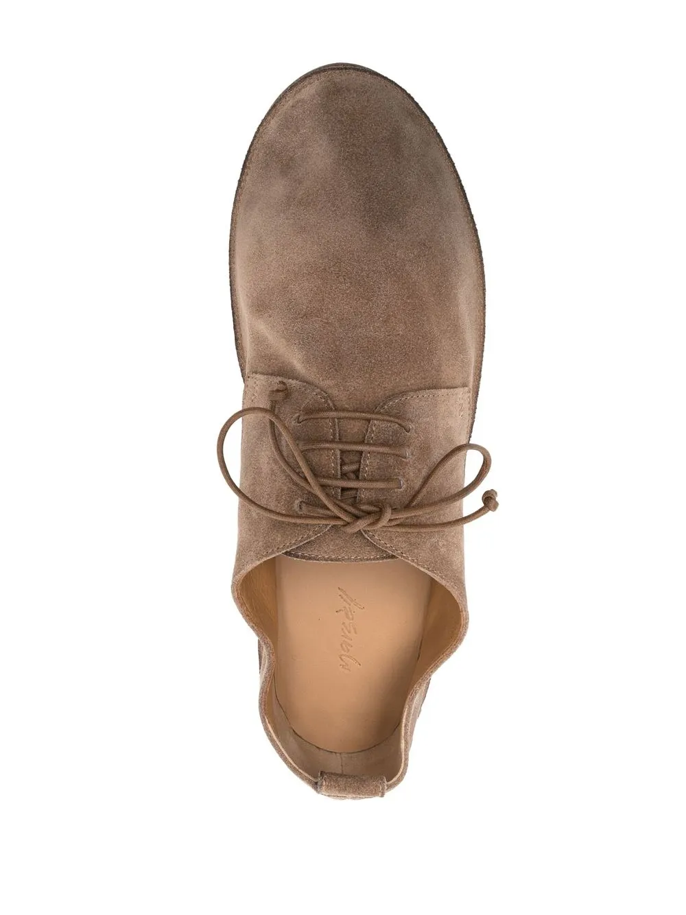 Shop Marsèll Suede-leather Derby Shoes In Brown