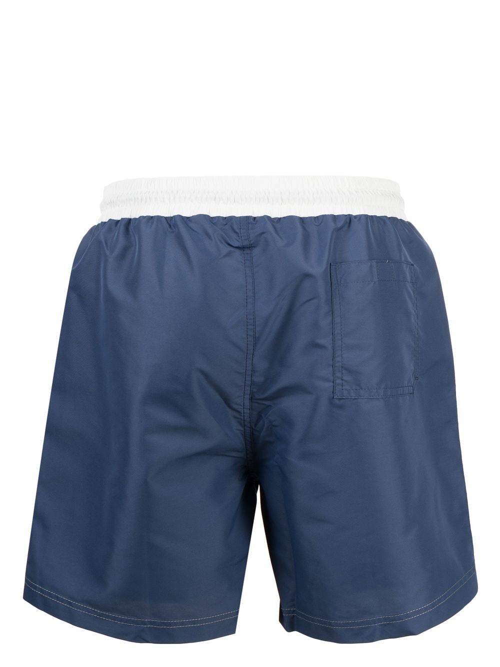 

Brunello Cucinelli drawstring logo swim shorts - Blue