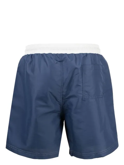 Brunello Cucinelli drawstring logo swim shorts