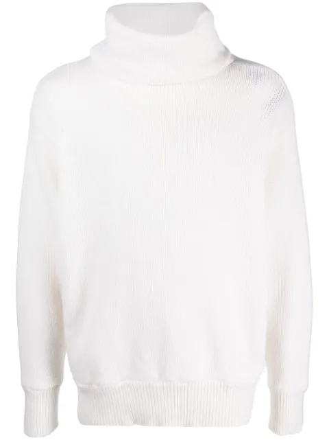 high-neck cashmere jumper