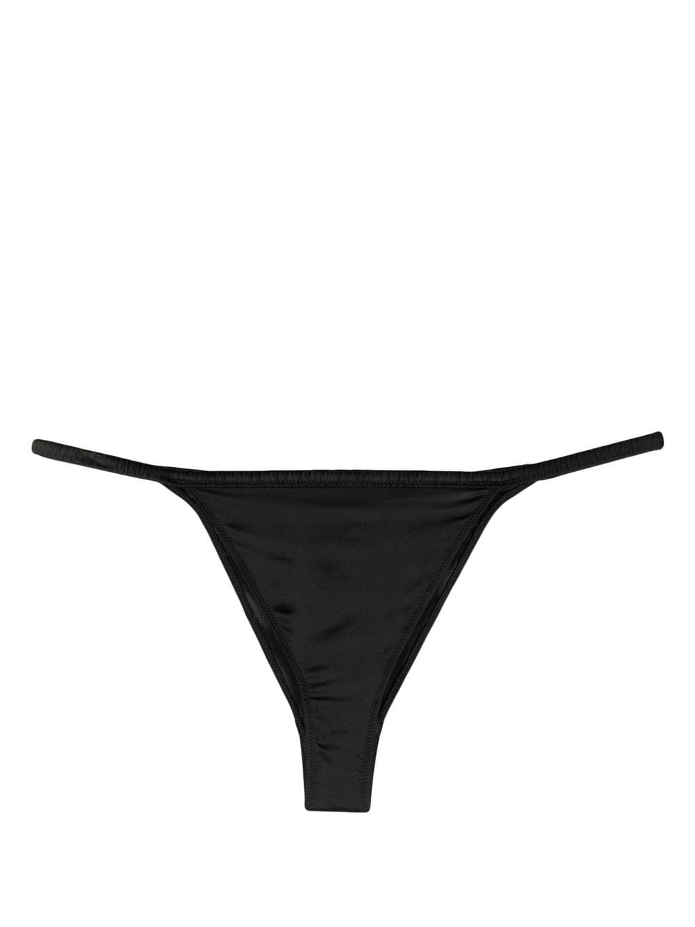 Maison Close Side-string Detail Thong In Black