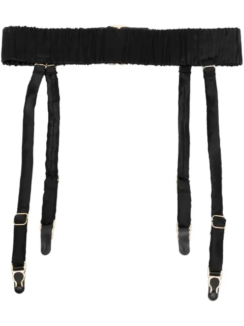 Maison Close smocked-waist garter belt