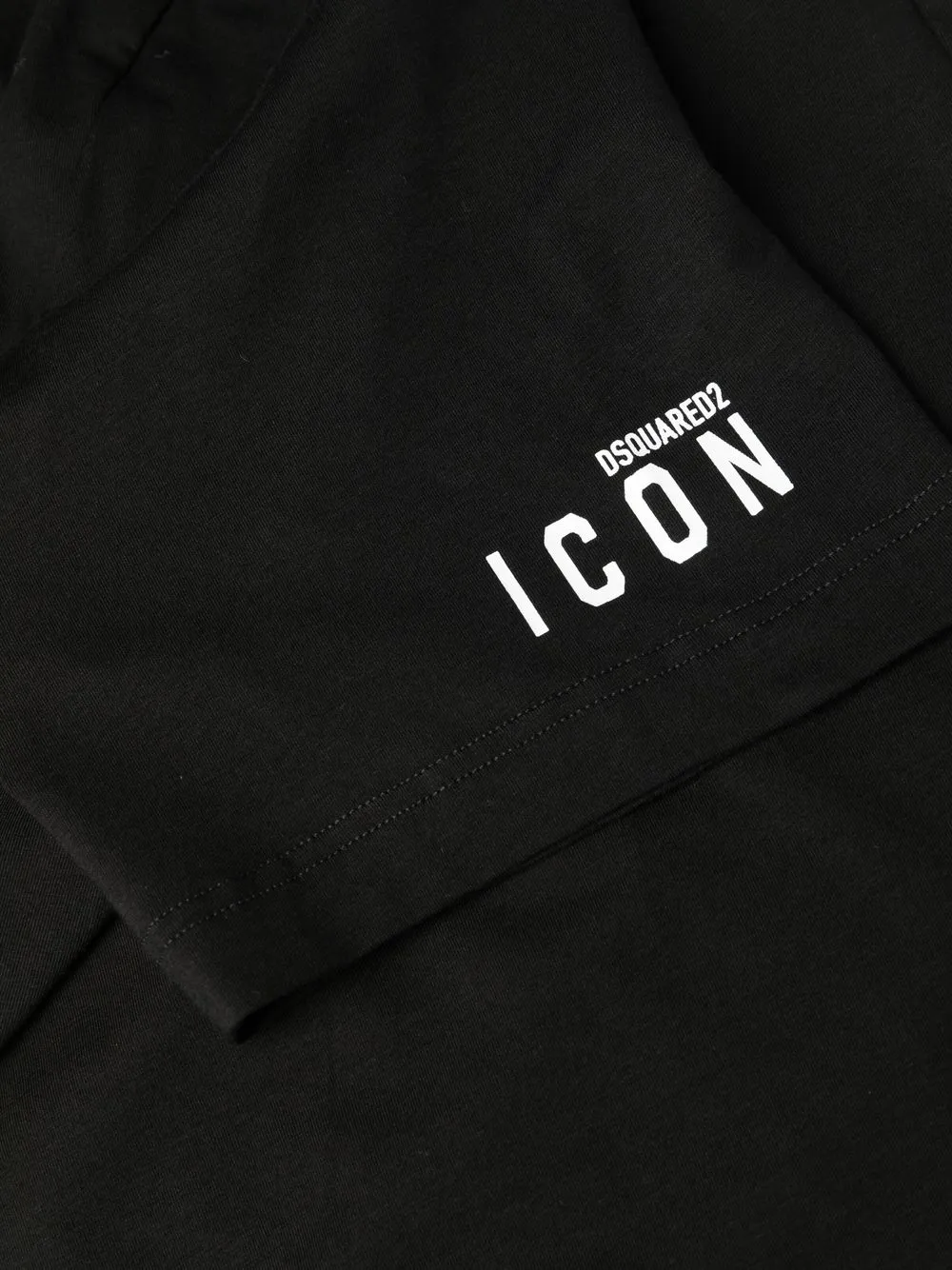 Dsquared2 Icon Band Crewneck T-shirt In Black
