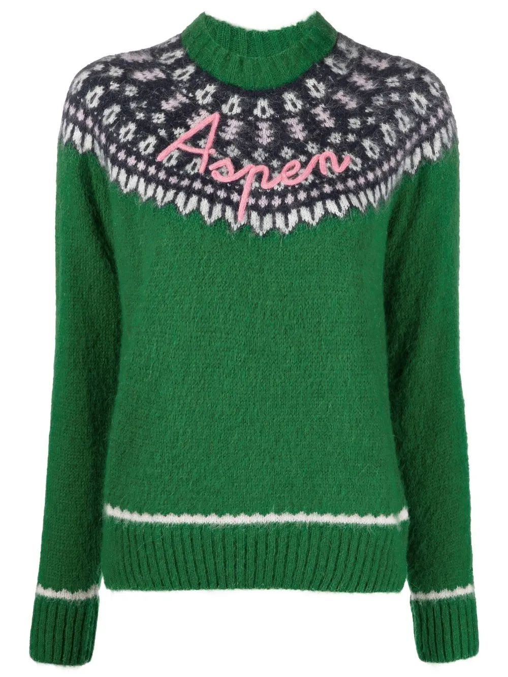 

MC2 Saint Barth long-sleeve knitted jumper - Green