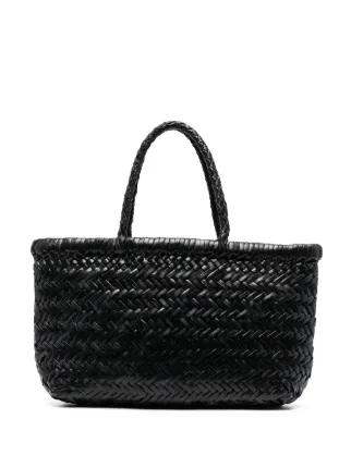 【Dragon Diffusion】関税込 フラット ゴラ ミニ ハンドバッグ Dragon Diffusion - Mini Flat Gora Pearl Woven Leather Bag
