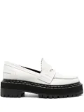 Proenza Schouler platform leather loafers - White