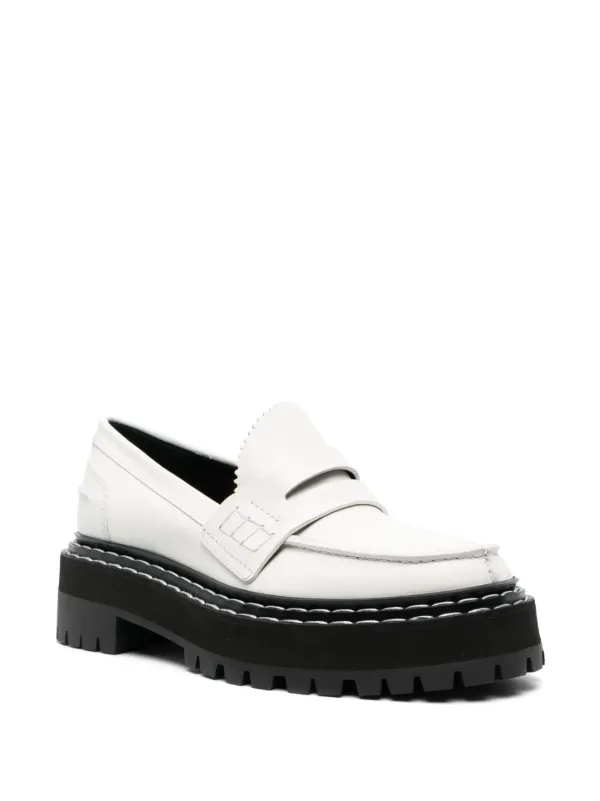 Chunky Loafers White Loafers Womens Uk Proenza Schouler Platform