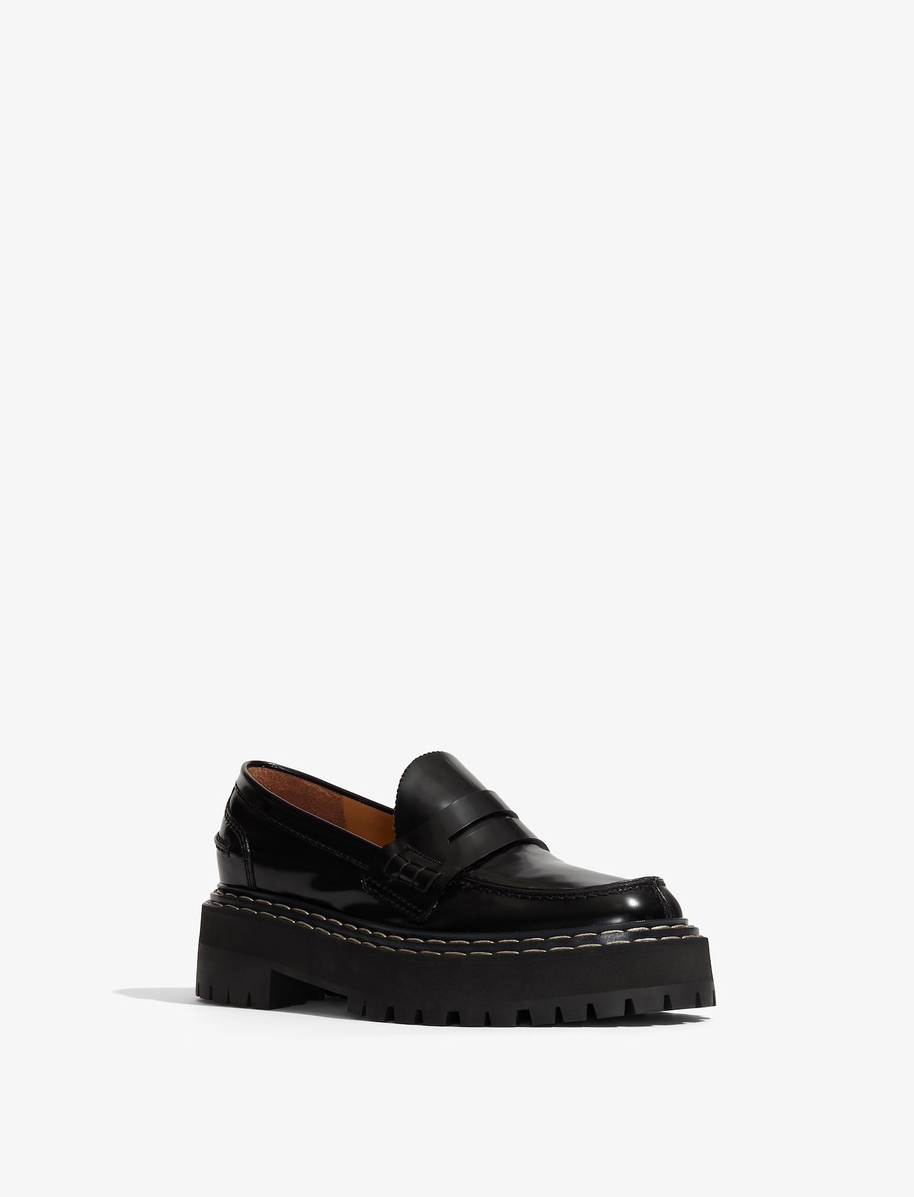 Lug Sole Platform Loafers #1