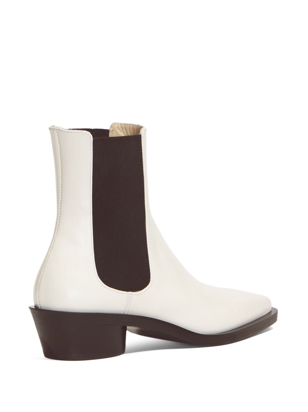 Shop Proenza Schouler Bronco Leather Chelsea Boots In White